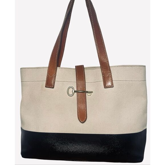 Fossil Handbags - Fossil Austin Shopper with Leather Trim